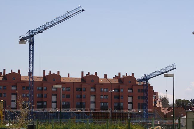 Grúas colegio Fuentecillas Burgos